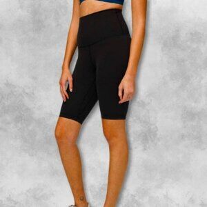 Lululemon High Rise Shorts Moisture-Wicking High Waist Four Way Stretch Black  2